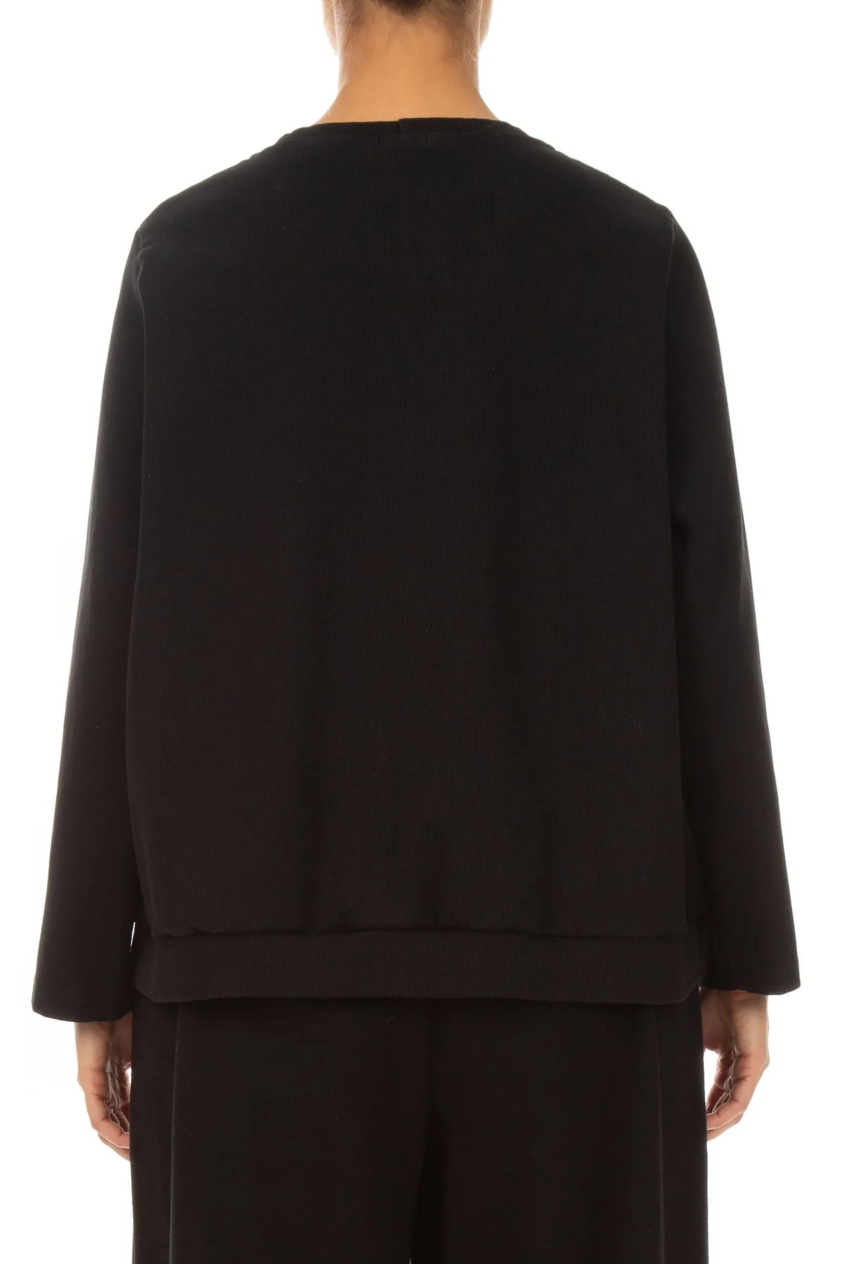 Black Gold Metallic Cotton Blouse 2