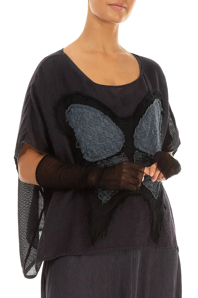 Black Mesh Soft Cotton Wristlets