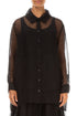 Black Silk Chiffon Shirt 1