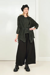 Black Wavy Cotton Beret 6