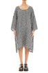 Black & White Check Linen Tunic Dress 1