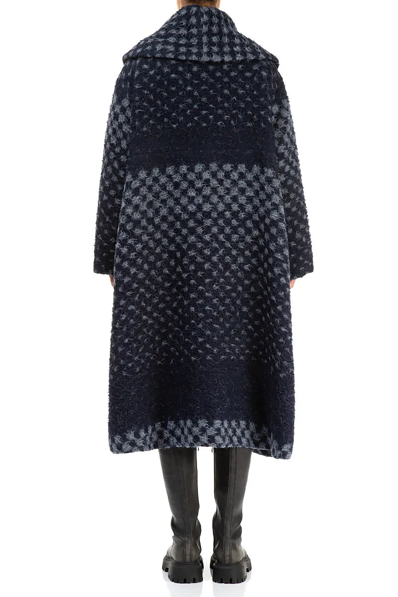 Manteau trapèze en laine d&