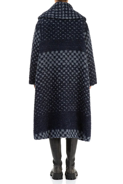 Manteau trapèze en laine d&