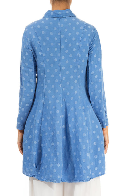 Cornflower Balloon Silk Linen Jacket 2