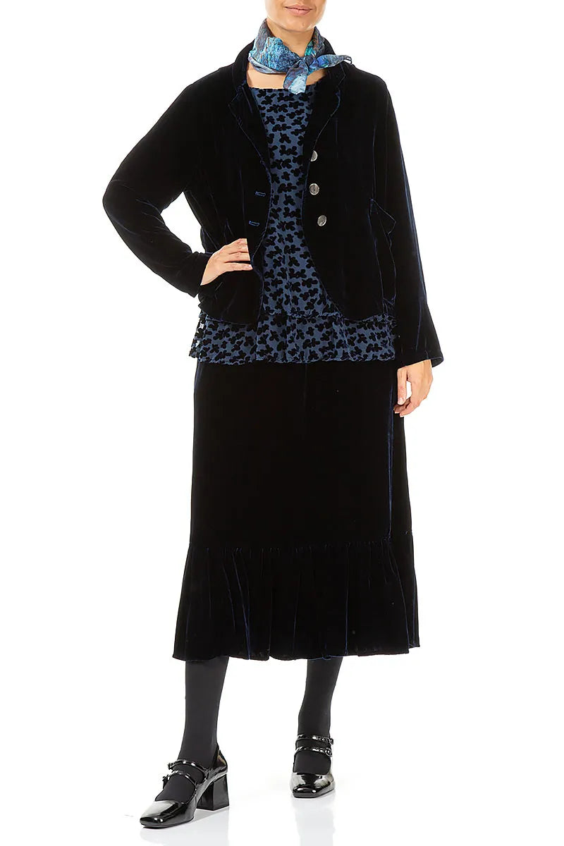 Blue Reverie Silk Cotton Scarf