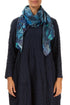 Blue Reverie Silk Cotton Square Scarf 1