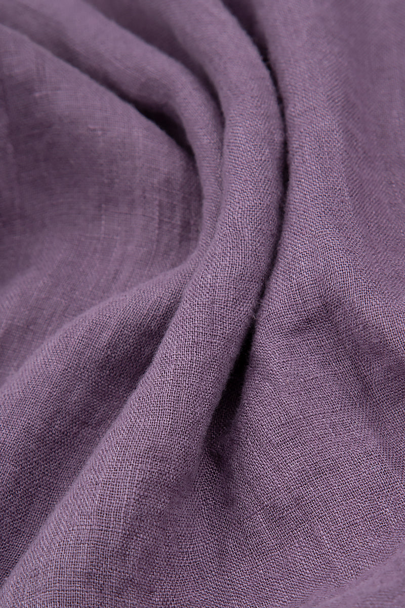 Veste trapèze en lin Améthyste