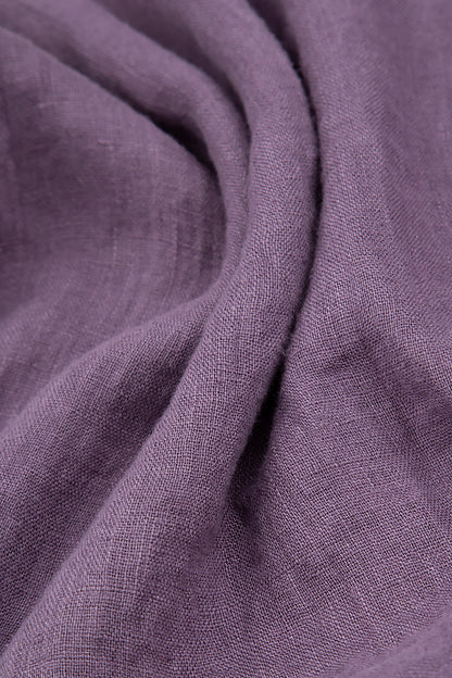 Veste trapèze en lin Améthyste