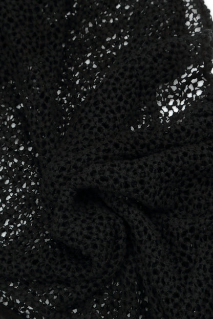 Boxy Black Broderie Cotton Blouse 5
