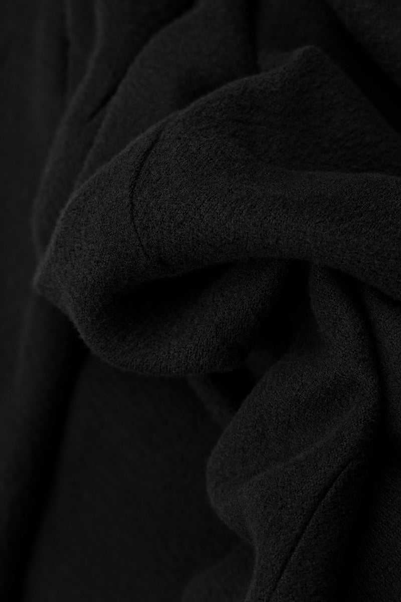 Boxy Black Cashmere Cotton Jumper 5