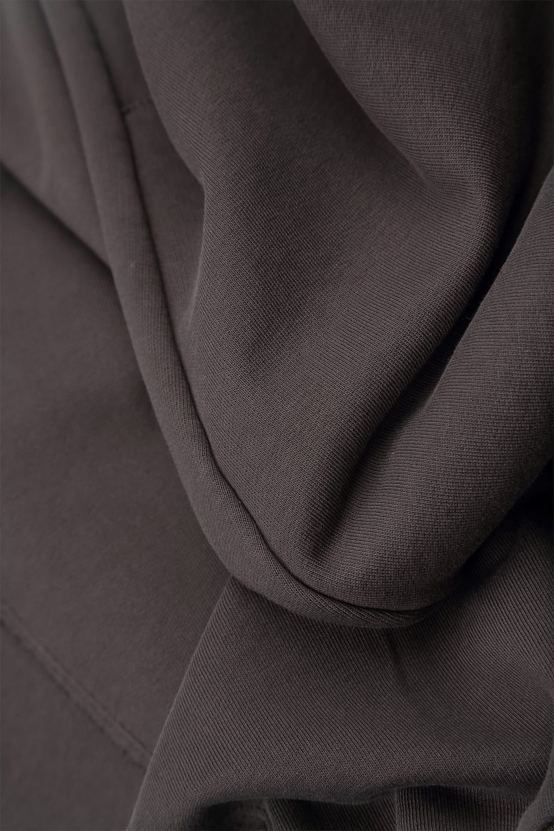 Boxy Charcoal French Terry Cotton Jacket 5