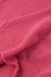 Boxy Longer Back Pink Punch Wool Sweater 5