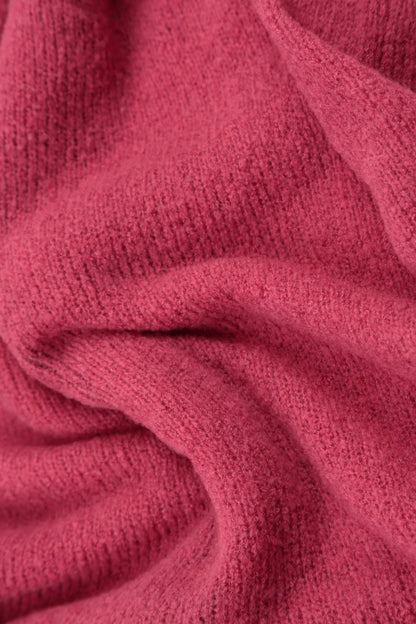 Boxy Pink Punch Wool Sweater