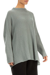 Boxy Pistachio Wool Sweater 3