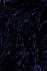 Boxy Royal Purple Crumpled Silk Velvet Blouse 5