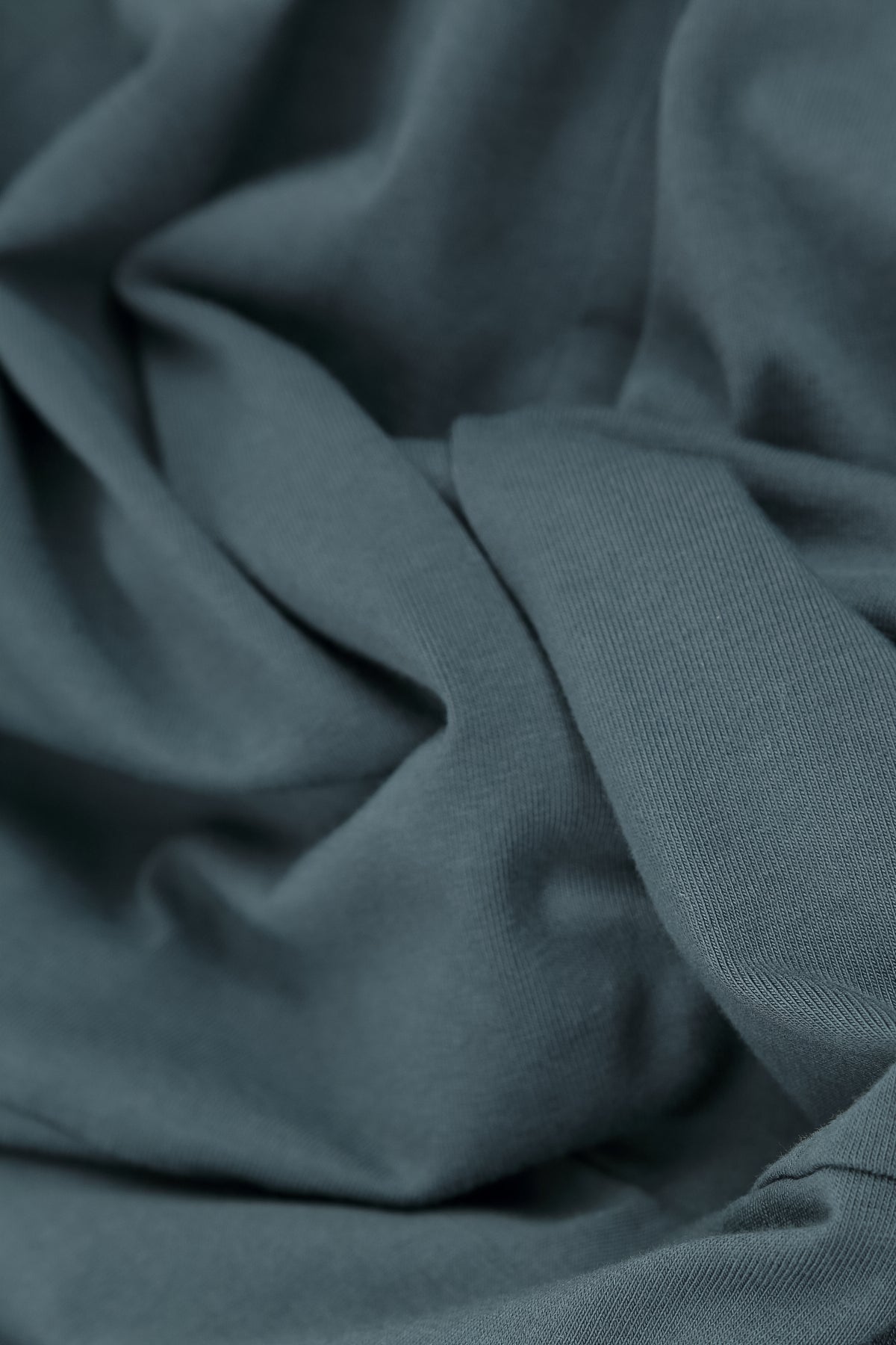Boxy Slate French Terry Cotton Jacket 6