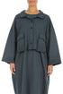 Boxy Slate French Terry Cotton Jacket 1