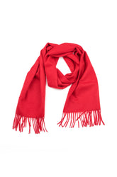 Bright Red Mulberry Silk Scarf 4