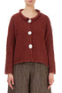 Burnt Brick Alpaca Wool Cardigan 1
