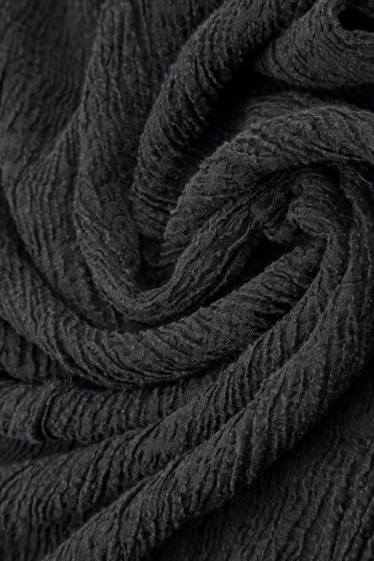 Button Charcoal Textured Silk Linen Jacket