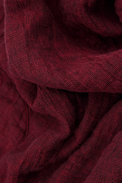 Button Front Ruby Mélange Linen Trousers