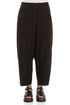 Buttoned Black Linen Trousers 1