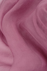 Buttoned Mauve Taupe Silk Chiffon Jacket 5