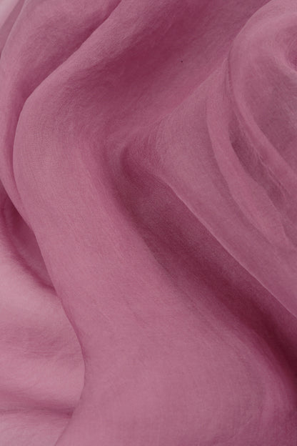 Buttoned Mauve Taupe Silk Chiffon Jacket 5