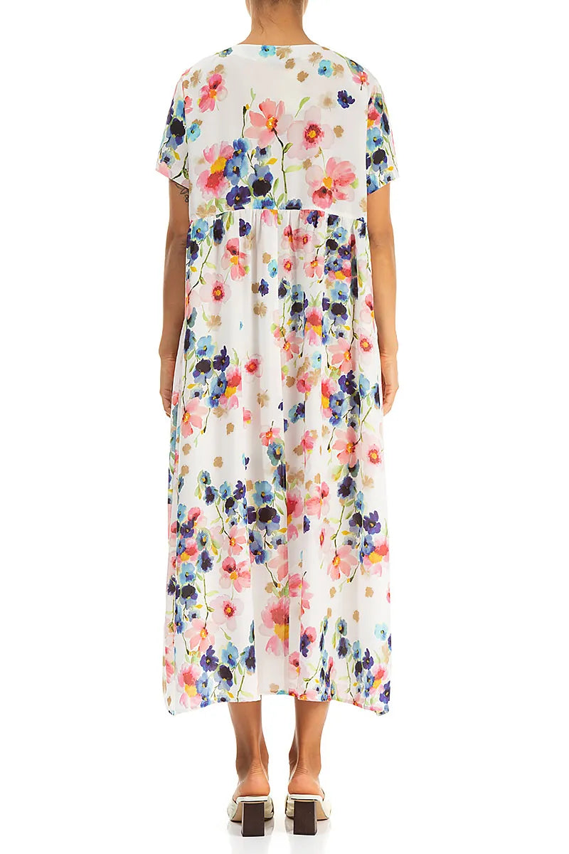 Buttoned Primrose Silk Bamboo Dress 2