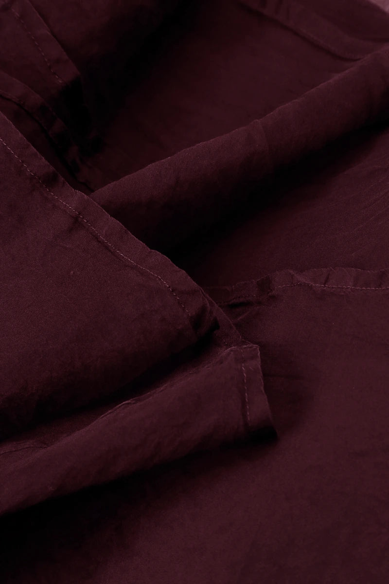 Buttoned Ruby Silk Chiffon Jacket 5