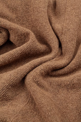 Caramel Knitted Wool Infinity Scarf 4