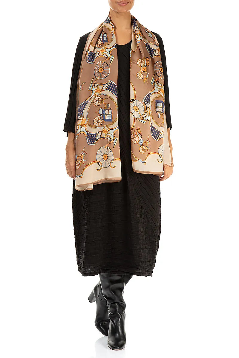 Carriage Chain Silk Scarf