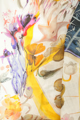 Celestial Bloom Cashmere Silk Scarf 5