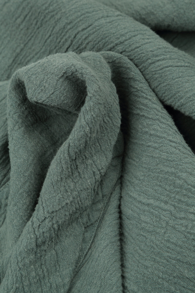 Centre Placket Sage Linen Viscose Jacket