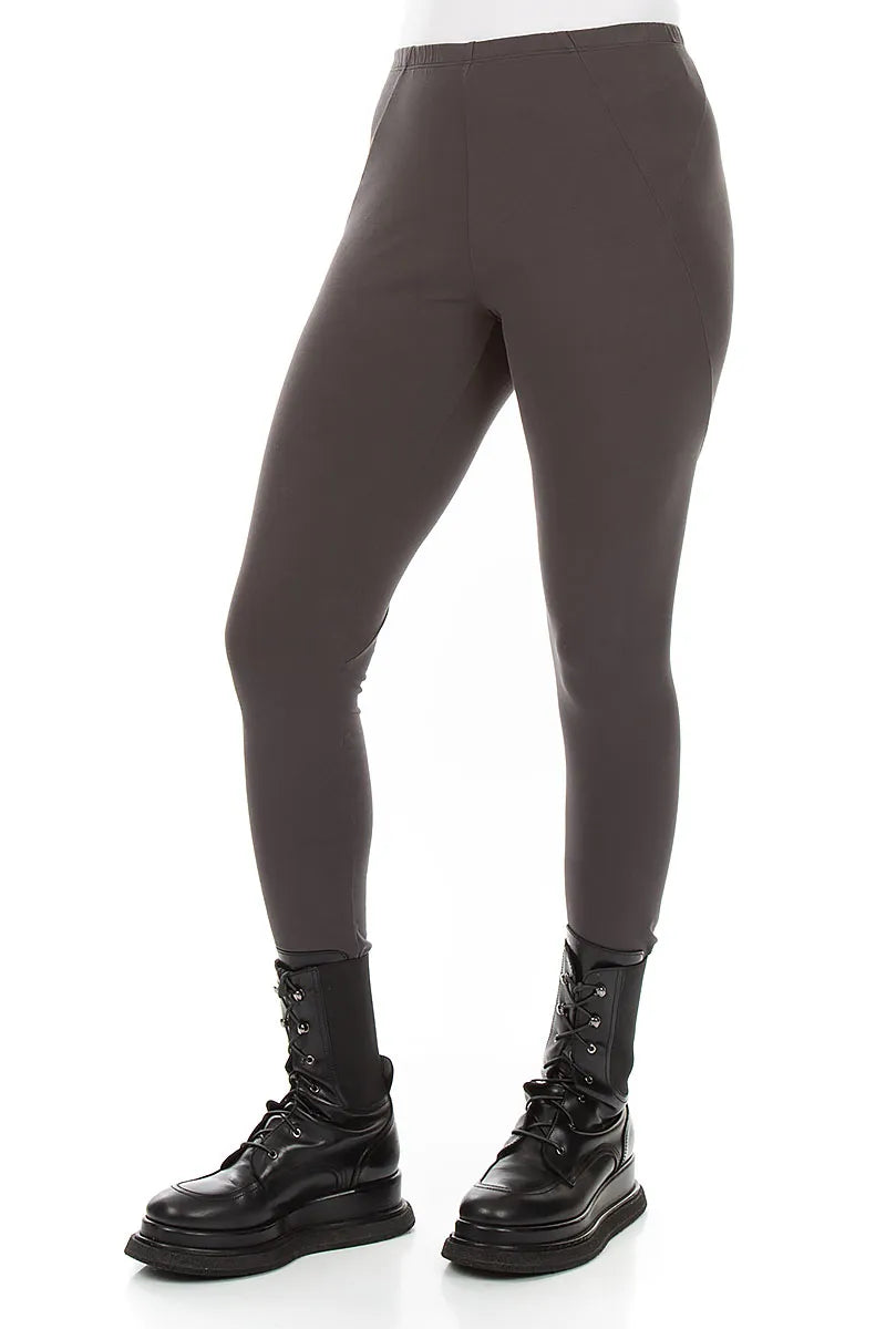 Anthrazit Baumwolle Leggings