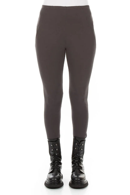 Anthrazit Baumwolle Leggings