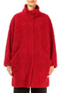 Cherry Red Teddy Cotton Coat 1