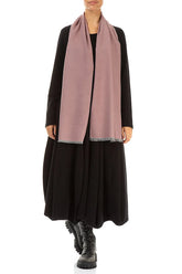 Chevron Pattern Pastel Pink Mulberry Silk Scarf 2