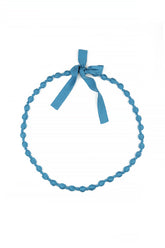 Cobalt Blue Silk Fine Bead Necklace 3