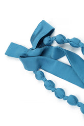 Cobalt Blue Silk Fine Bead Necklace 4