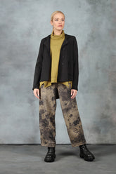 Collar Black Cotton Jacket 6