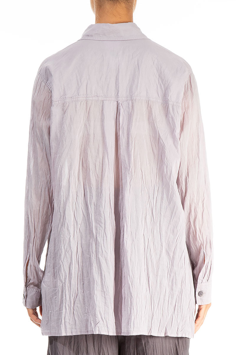 Loose Greige Cotton Shirt