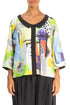 Collar Neck Artmaze Linen Blouse 1