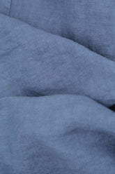 Collar Neck Blue Nova Linen Blouse 5