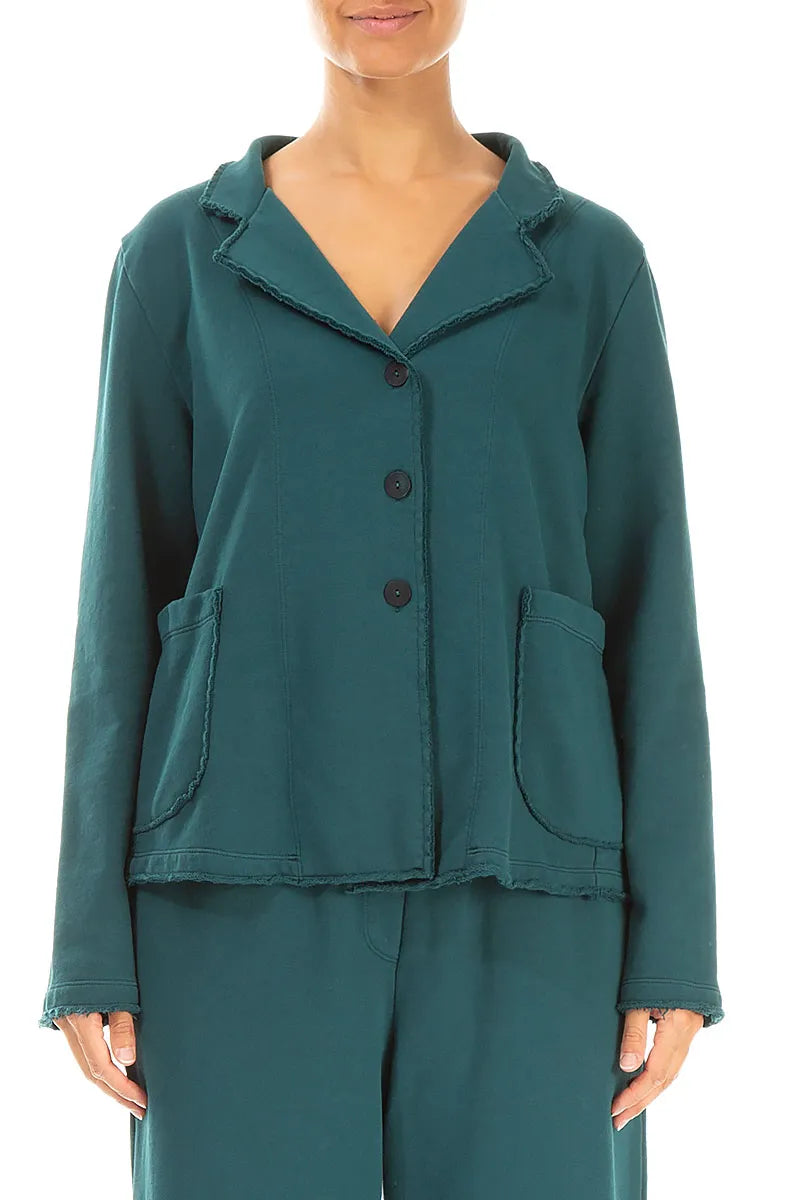 Collar Peacock Cotton Jacket 1