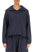 Collar Slate Blue Cotton Jumper 1