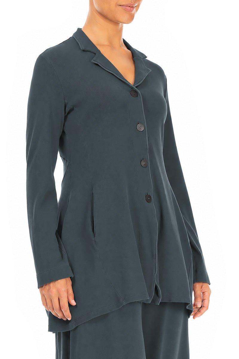 Collar Slate Cotton Jacket 3