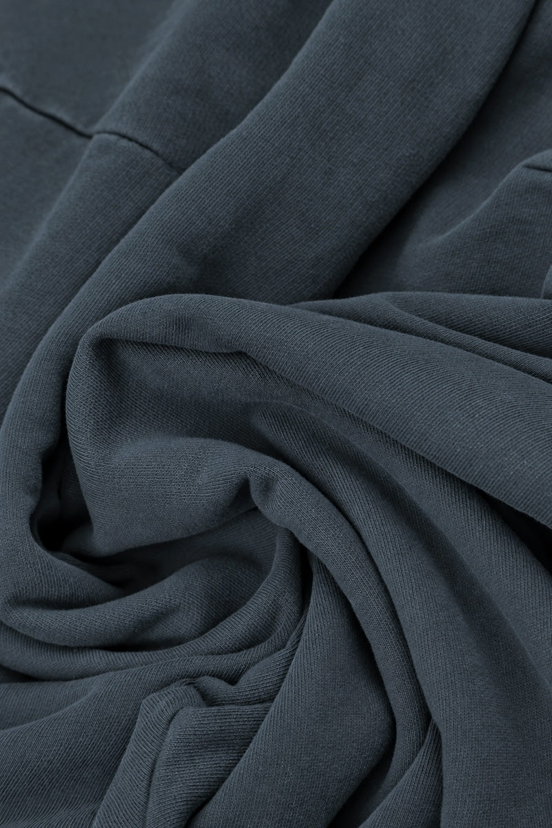 Veste en coton gris ardoise à col