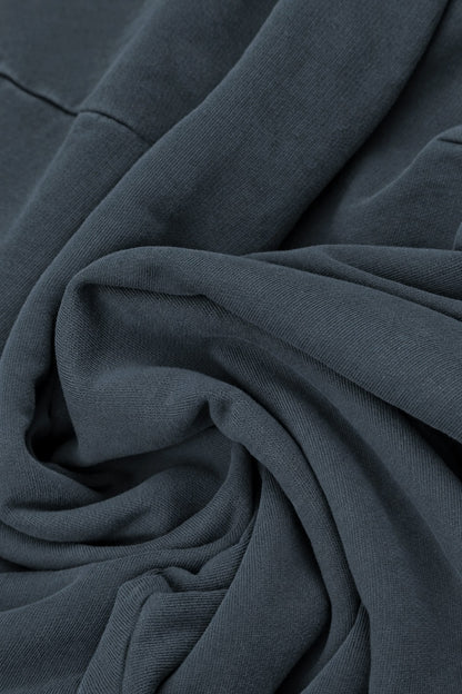 Veste en coton gris ardoise à col