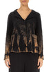 Collar Tie-Dye Wavy Cotton Jacket 1